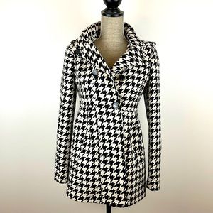 Houndstooth Tommy Girl Hilfiger pea coat XS